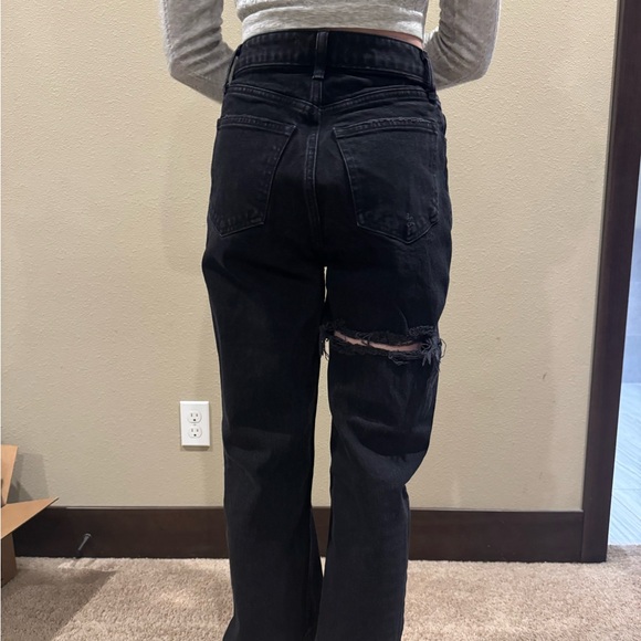 Abercrombie & Fitch black Wash Curve Love Jeans - Picture 2 of 5